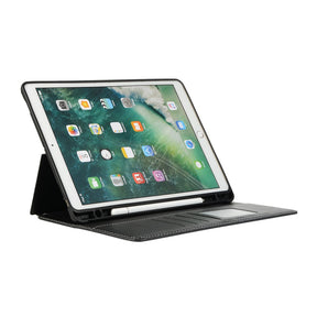 Калъф с Pen Поставка за iPad 9/ 8/ 7 10.2", Wallet Stand Case, Черен