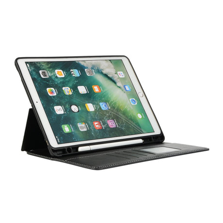 Калъф с Pen Поставка за iPad 9/ 8/ 7 10.2", Wallet Stand Case, Черен