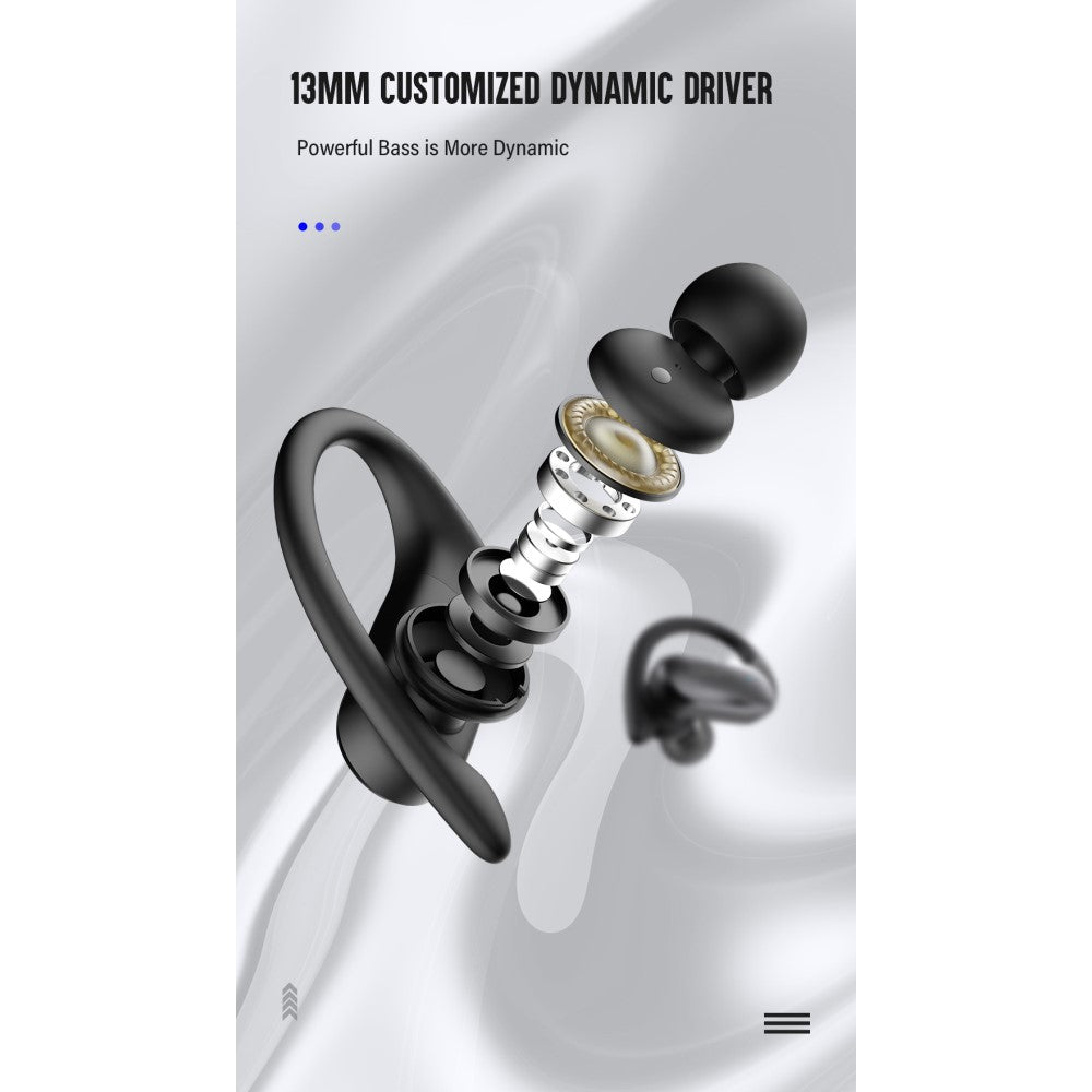 Спортни Безжични Слушалки, Dacom Athlete Earhook Handsfree Bluetooth, Черен (7)
