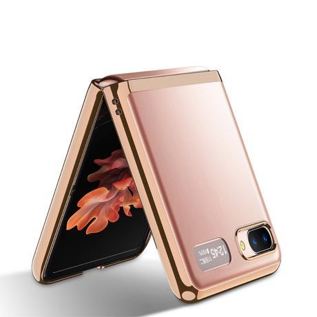 Поликарбонатен Калъф за Samsung Galaxy Z Flip, GKK PC Case, Златист (2)