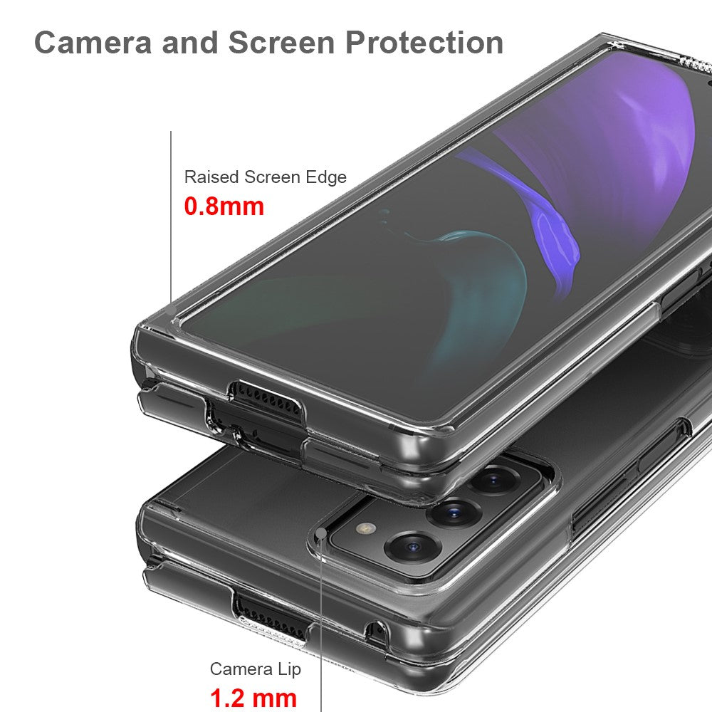 Противоударен Калъф за Samsung Galaxy Z Fold 2, Hybrid Case, Прозрачен (3)