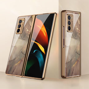 Луксозен Калъф за Samsung Galaxy Z Fold 2, GKK Painting Champagne Case, Бежов
