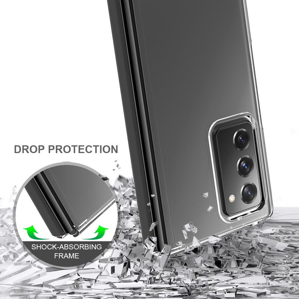 Противоударен Калъф за Samsung Galaxy Z Fold 2, Hybrid Case, Прозрачен (4)
