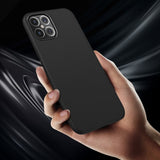Силиконов Калъф за iPhone 12 Mini, Twill Case, Черен (3)
