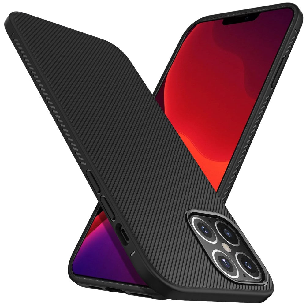 Силиконов Калъф за iPhone 12 Pro Max, Twill Case, Черен