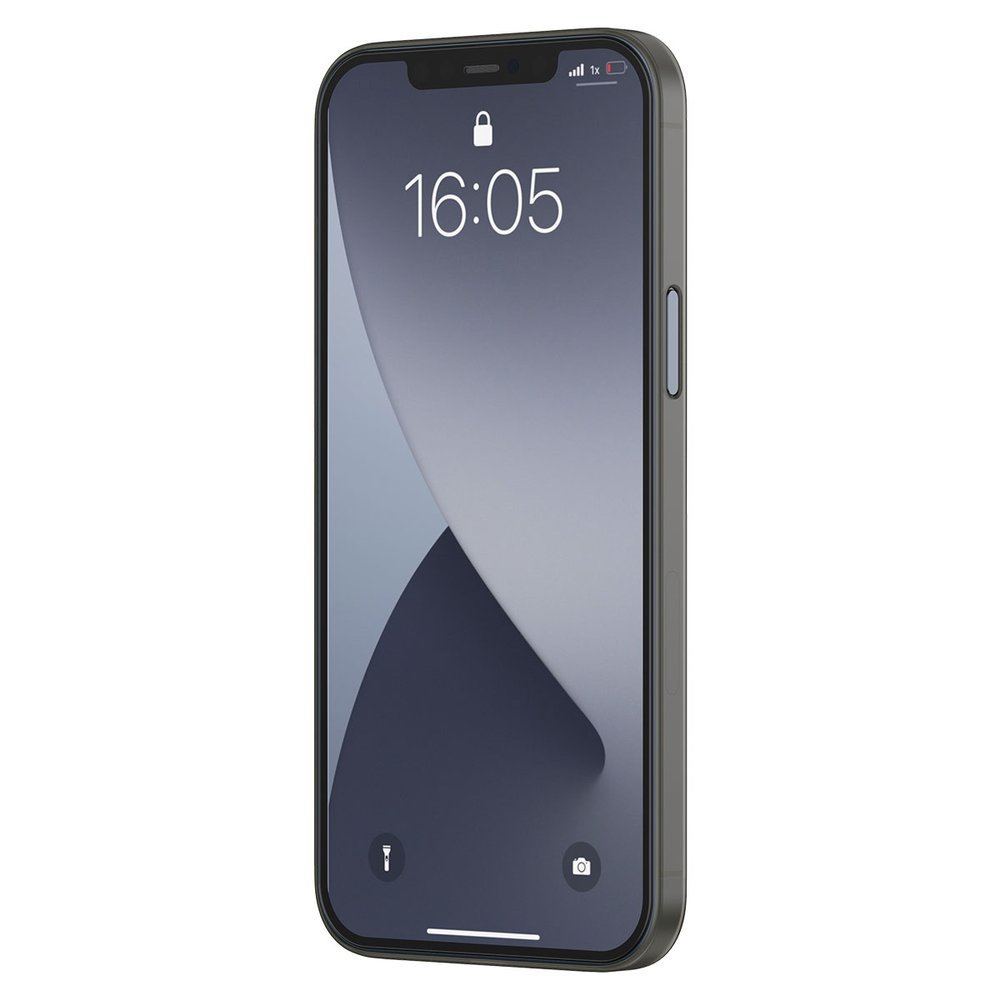 Тънък Матов Калъф за iPhone 12/Pro, Baseus Wing Case, Черен (2)