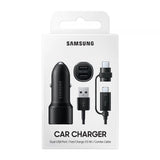 Бързо Зарядно за Кола за Samsung S10/9/8 и Note 9/8 12v Fast Charger&Cable EP-L1100WBE, Черен (5)