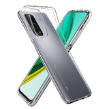 Противоударен Силиконов Калъф за Xiaomi Mi 10T/Pro, Spigen Liquid Crystal Case, Прозрачен (2)