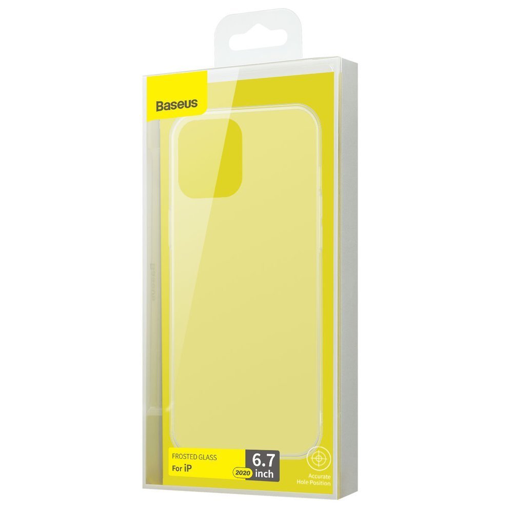 Тънък Матов Калъф за iPhone 12 Pro Max, Baseus Wing Case, Прозрачен (5)