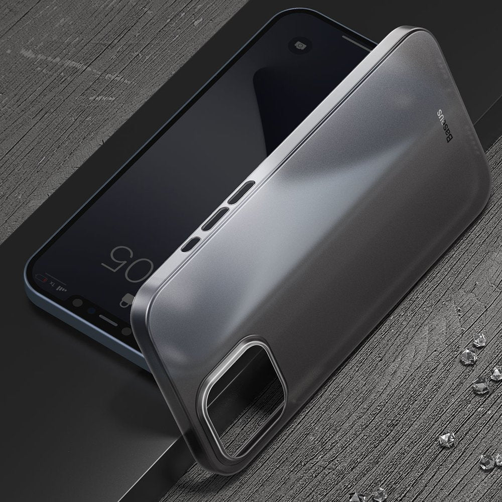 Тънък Матов Калъф за iPhone 12 Pro Max, Baseus Wing Case, Прозрачен (4)
