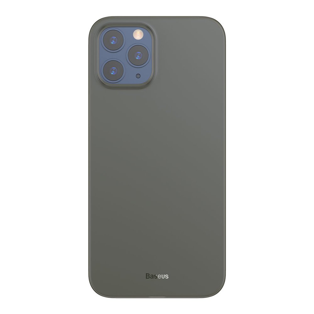 Тънък Матов Калъф за iPhone 12 Pro Max, Baseus Wing Case, Черен