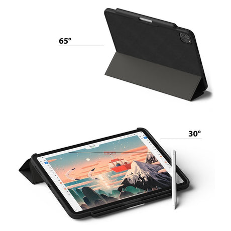 Калъф с Pen Поставка за iPad Pro 11, Ringke Smart Case, Черен (4)