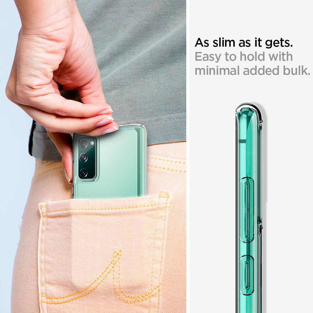 Противоударен Хибриден Калъф за Samsung S20 FE, Spigen Ultra Hybrid Case, Прозрачен (4)