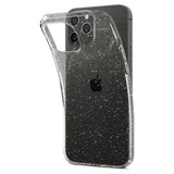 Противоударен Блестящ Калъф за iPhone 12 Pro Max, Spigen Liquid Crystal Glitter Quartz Case, Прозрачен (5)