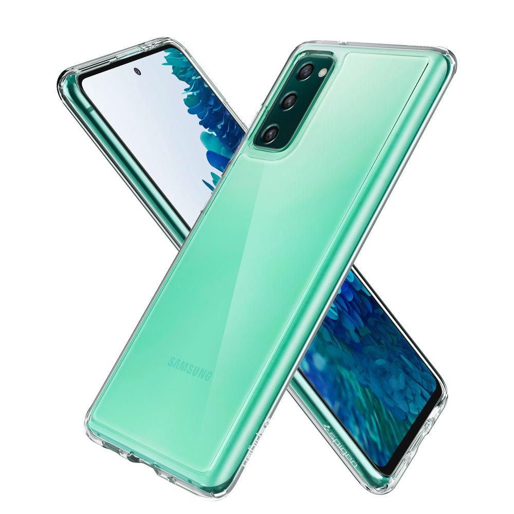 Противоударен Хибриден Калъф за Samsung S20 FE, Spigen Ultra Hybrid Case, Прозрачен (2)