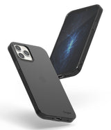 Противоударен Силиконов Калъф за iPhone 12 Pro Max, Полупрозрачен, Ringke Air Case, Черен (3)