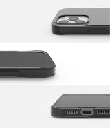Противоударен Силиконов Калъф за iPhone 12 Pro Max, Полупрозрачен, Ringke Air Case, Черен (5)