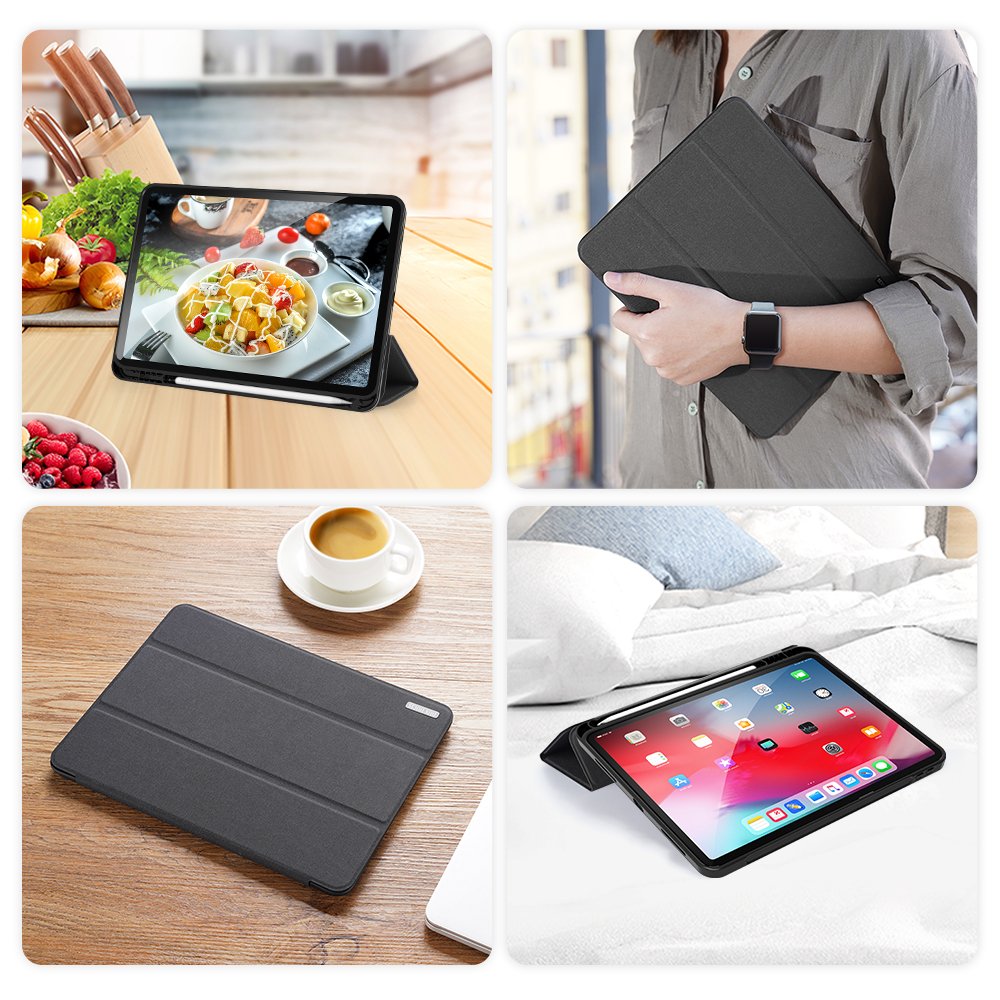 Калъф с Pen Поставка за iPad Air 11" 2026-2020, Dux Ducis Domo Case, Черен (5)