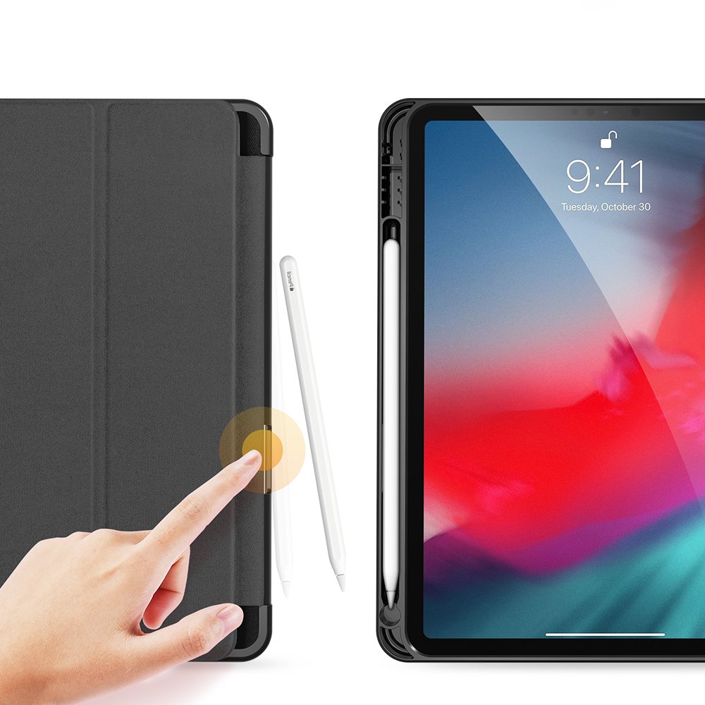 Калъф с Pen Поставка за iPad Air 11" 2026-2020, Dux Ducis Domo Case, Черен (3)