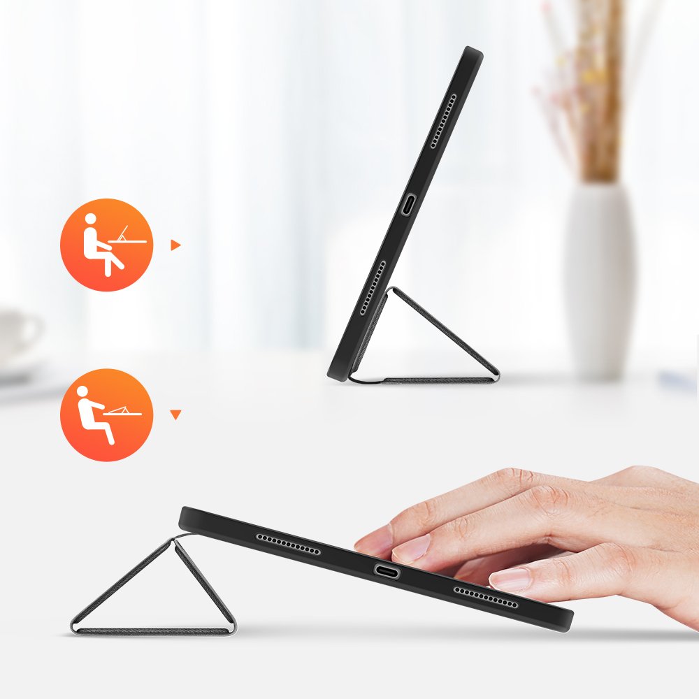 Калъф с Pen Поставка за iPad Air 11" 2026-2020, Dux Ducis Domo Case, Черен (2)