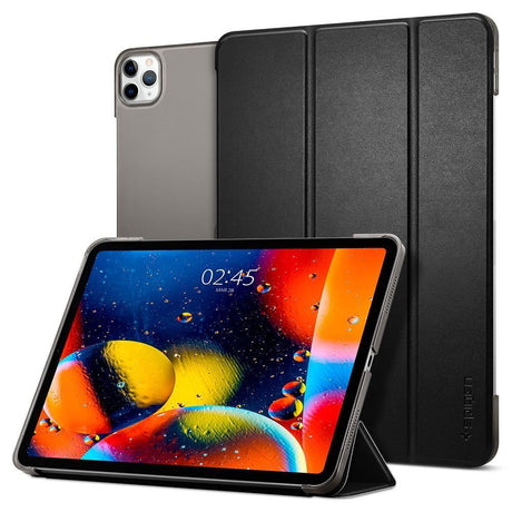 Кожен Калъф за iPad Pro 11, Spigen Smart Fold Case, Черен