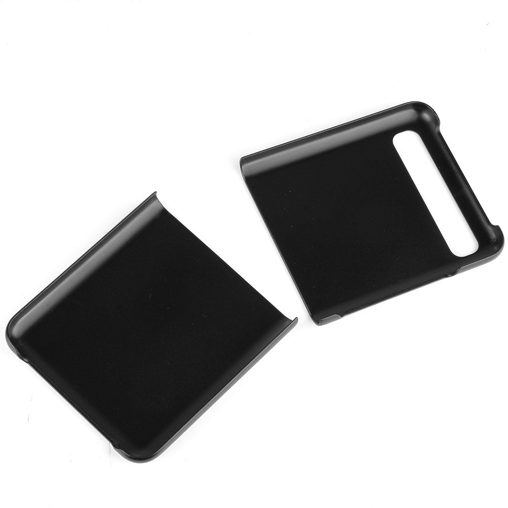 Кожен Калъф за Samsung Galaxy Z Flip, Skin Leather Case, Черен (3)