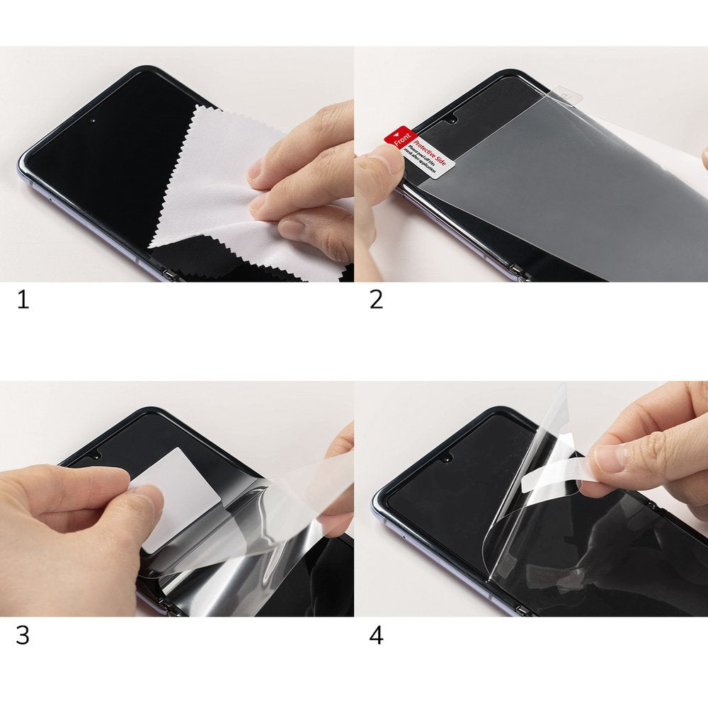 Комплект Протектори за Samsung Galaxy Z Fold 2, Ringke Defender Glass, Прозрачен (8)
