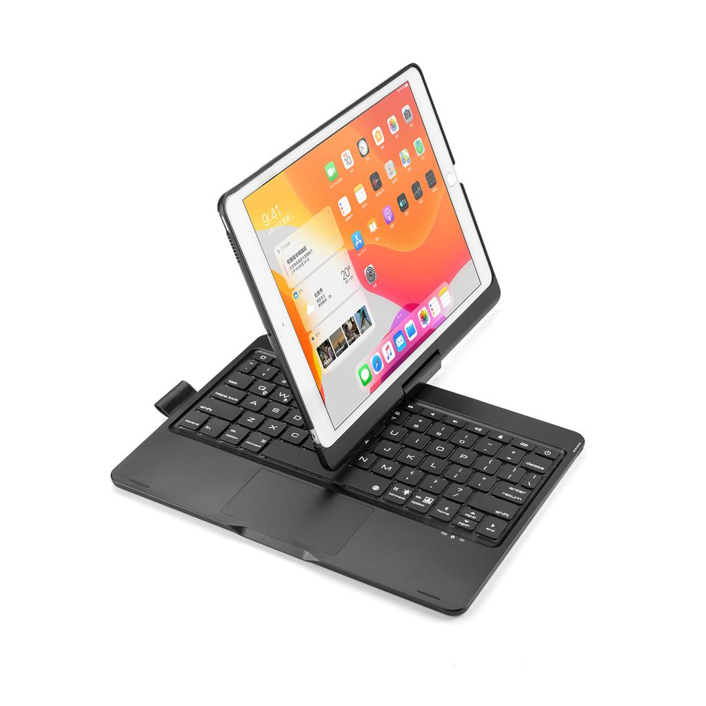 Калъф с Клавиатура за iPad Air 3 и iPad 9/ 8/ 7, Keyboard Rotation Case, Черен (2)