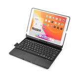 Калъф с Клавиатура за iPad Air 3 и iPad 9/ 8/ 7, Keyboard Rotation Case, Черен