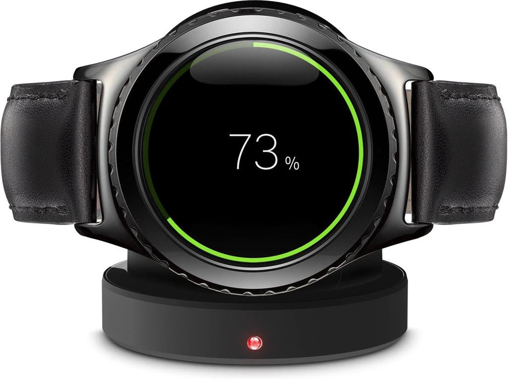 Оригинално Безжично Зарядно за Samsung Gear S2 EP-OR720, Черен