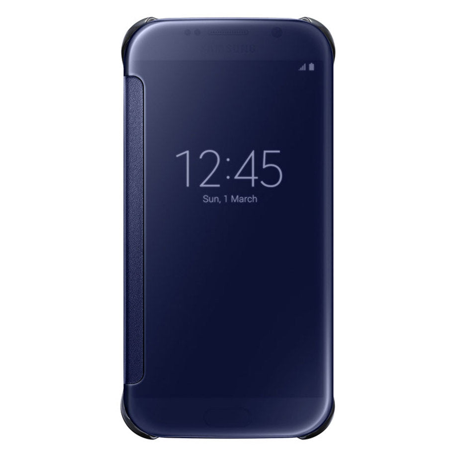 Оригинален Активен Калъф за Samsung S6 Clear View Cover Book Case Ef-Zg920bbe, Черен