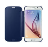 Оригинален Активен Калъф за Samsung S6 Clear View Cover Book Case Ef-Zg920bbe, Черен (3)