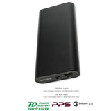 Външна Батерия, 4Smarts Power Bank Graphene PD/QC3.0 130w 20000mAh, Черен