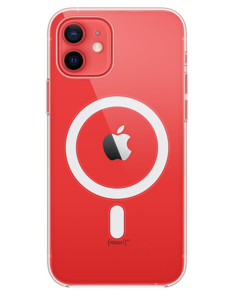 Оригинален Калъф за Apple iPhone 12/Pro, Clear Magsafe Case MHLM3ZM/A, Прозрачен (5)