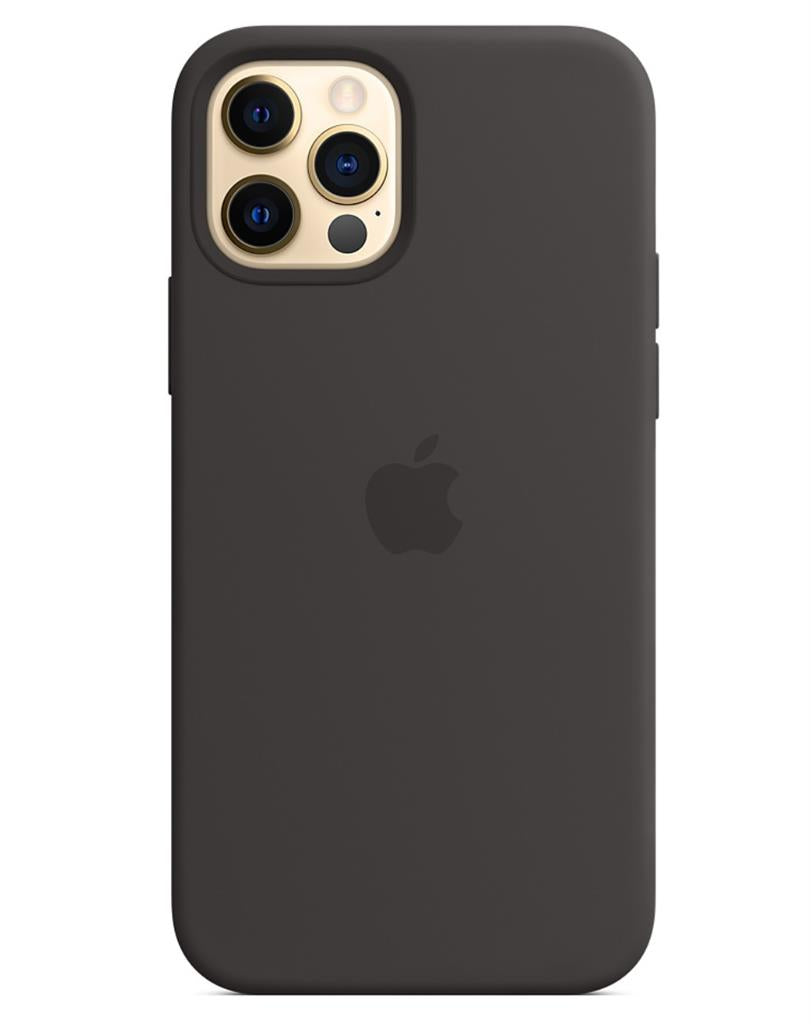 Оригинален Силиконов Калъф за Apple iPhone 12 Pro Max, Silicone Magsafe Case MHLG3ZM/A, Черен (3)