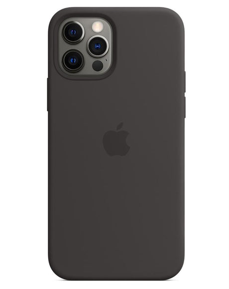 Оригинален Силиконов Калъф за Apple iPhone 12 Pro Max, Silicone Magsafe Case MHLG3ZM/A, Черен (2)