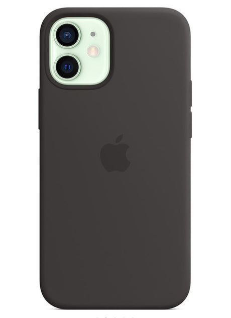 Оригинален Силиконов Калъф за Apple iPhone 12 Mini, Silicone Magsafe Case MHKX3ZM/A, Черен (4)