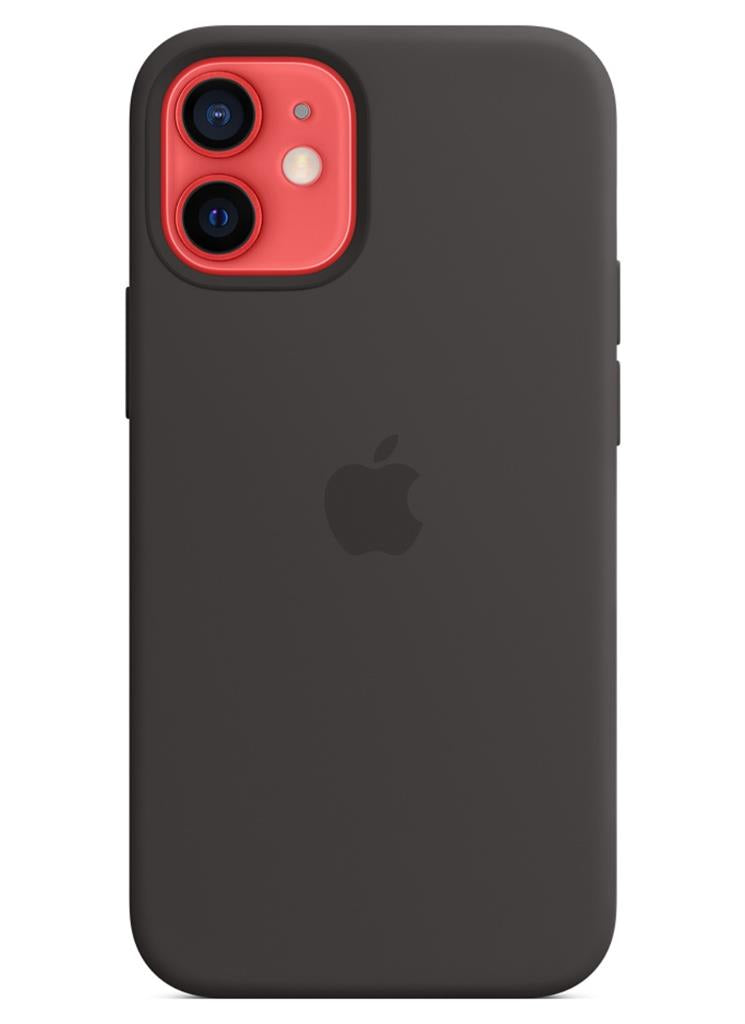Оригинален Силиконов Калъф за Apple iPhone 12 Mini, Silicone Magsafe Case MHKX3ZM/A, Черен (3)