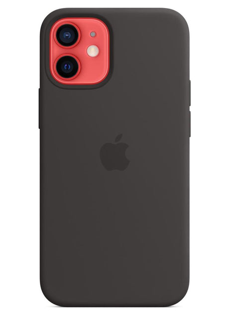Оригинален Силиконов Калъф за Apple iPhone 12 Mini, Silicone Magsafe Case MHKX3ZM/A, Черен (3)