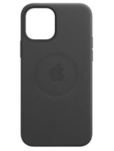 Оригинален Кожен Калъф за Apple iPhone 12/Pro, Leather Magsafe Case MHKG3ZM/A, Черен (2)