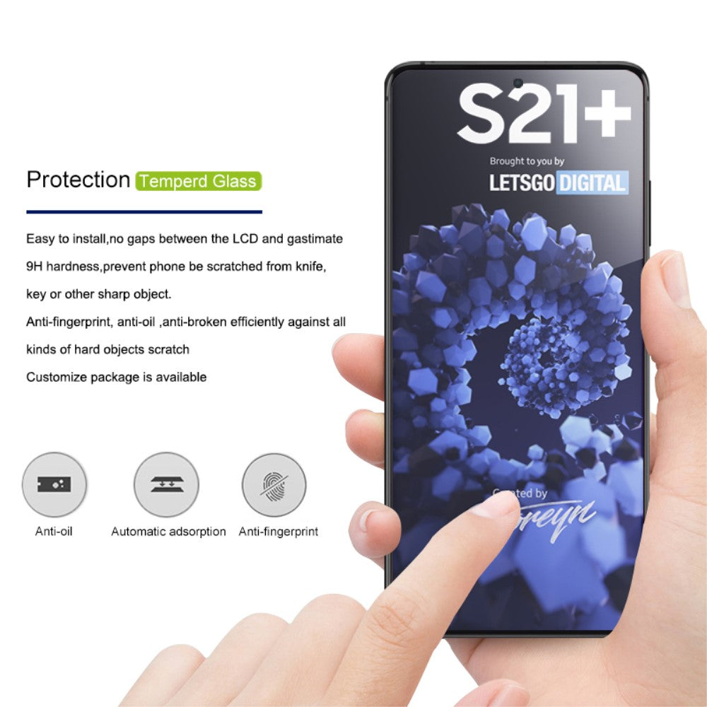Стъклен Протектор за Samsung S21 Plus, Mocolo HD Glass, Прозрачен (7)