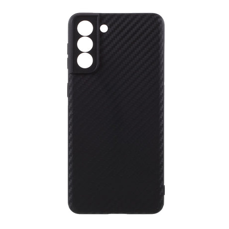 Тънък Силиконов Калъф за Samsung S21, Forcell Fiber Case, Черен