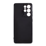 Тънък Силиконов Калъф за Samsung S21 Ultra, Forcell Fiber Case, Черен (2)