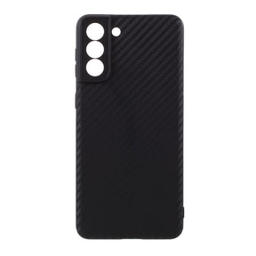 Тънък Силиконов Калъф за Samsung S21 Plus, Forcell Fiber Case, Черен