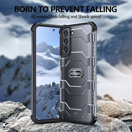 Противоударен Хибриден Калъф за Samsung S21 Plus, Explorer Triple Case, Черен (2)