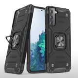 Калъф със Стойка-Пръстен за Samsung S21, Armor Style Case, Черен