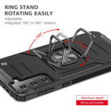 Калъф със Стойка-Пръстен за Samsung S21 Plus, Armor Style Case, Черен (3)