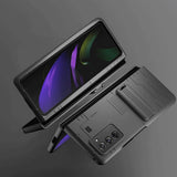 Противоударен Калъф с Поставка за Samsung Z Fold 2, GKK PC Case, Сив (4)