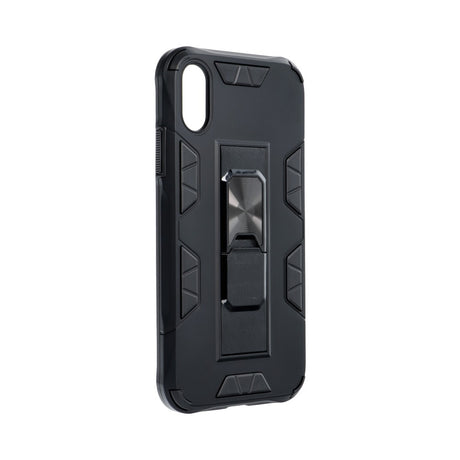 Противоударен Калъф със Стойка за Xiaomi Redmi 9A, Forcel Defender Case, Черен