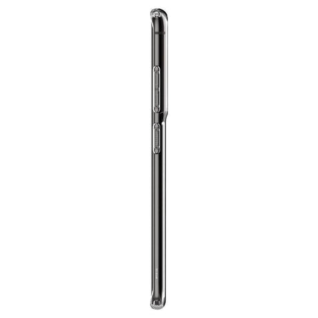 Противоударен Силиконов Калъф за Samsung S21 Ultra, Spigen Liquid Crystal Case, Прозрачен (5)